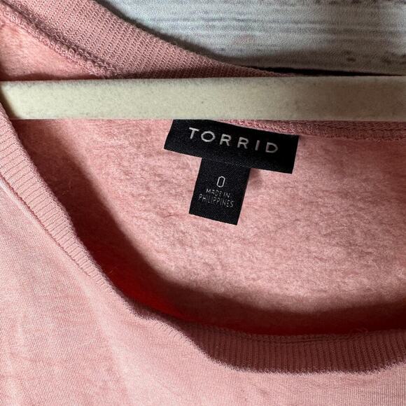 Torrid Pink Lace Long Sleeve Tunic Top Oversized XL - Picture 4 of 4